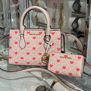 MICHAEL KORS Sheila Small Embellished Signature Logo Satchel with wallet